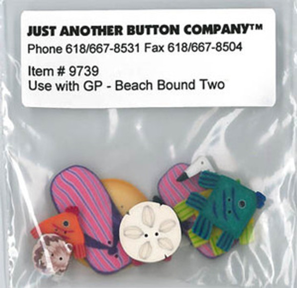 Just Another Button Company Beach Bound Two Button Pk (9739.G)