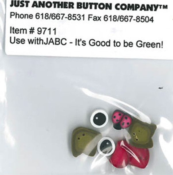 Just Another Button Company It's Good To Be Green Button Pk 9711 (w/free chart)