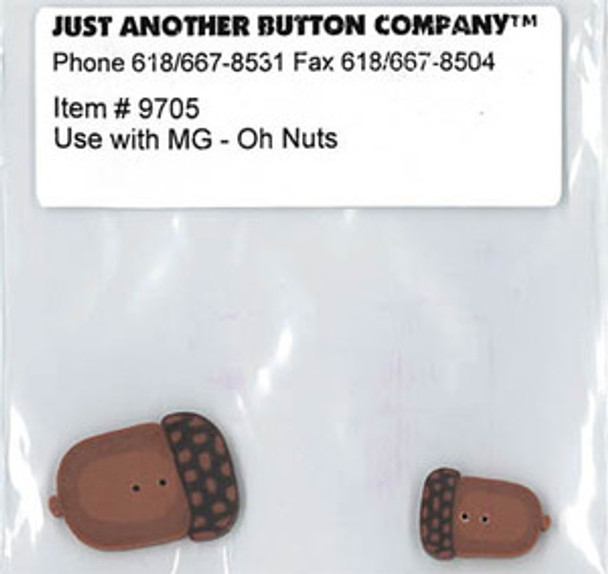 Just Another Button Company Oh Nuts Button Pk (9705.G)