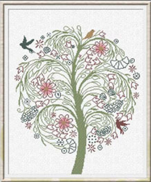 AAN190 Albero Della Serenita Alessandra Adelaide Needleworks Counted Cross Stitch Pattern