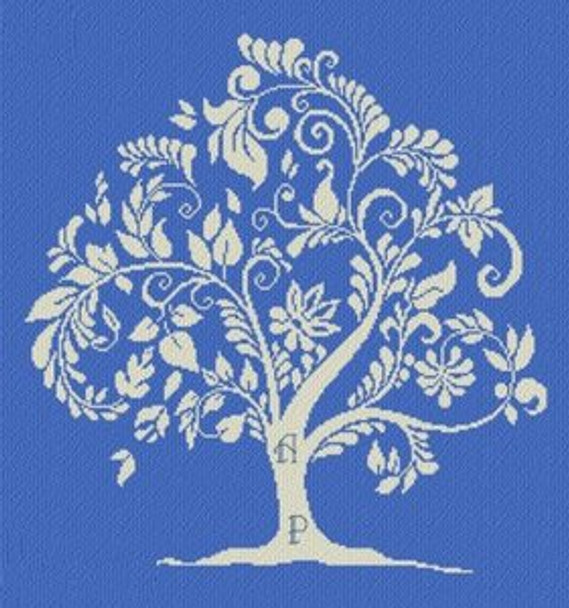 AAN203 Albero Della Promessa 216w x 246h Alessandra Adelaide Needleworks Counted Cross Stitch Pattern