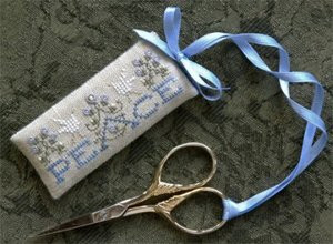 DR163 Drawn Thread (The) Peace Scissors Tag