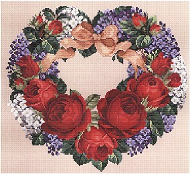 EMS088 Ellen Maurer-Stroh Roses & Lilacs Heart