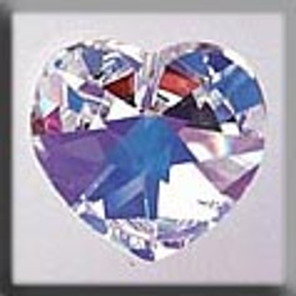 13047 Mill Hill Glass Treasure Large Heart Crystal AB