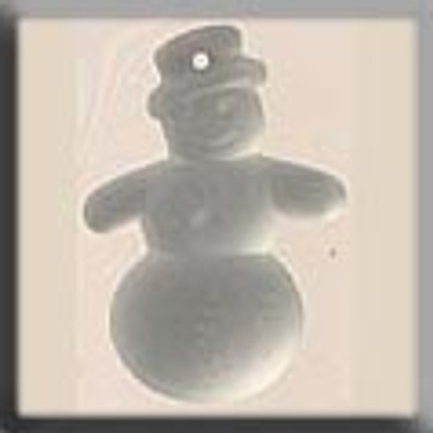 12060 Mill Hill Glass Treasure Frosted Snowman Matte Crystal (foiled)