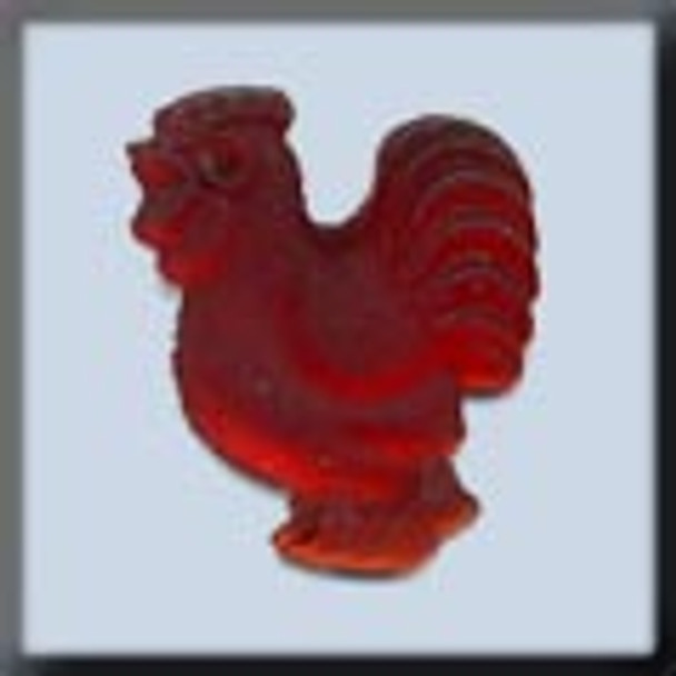 12302 Mill Hill Glass Treasure Rooster Dark Siam