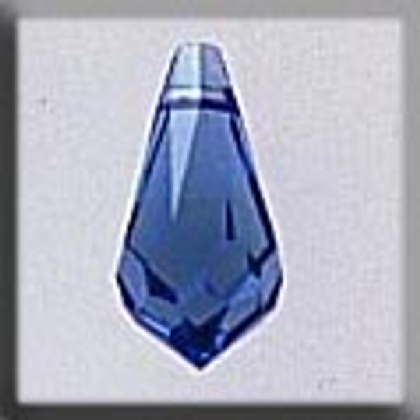 13055 Mill Hill Glass Treasure Very Small Teardrop Sapphire AB