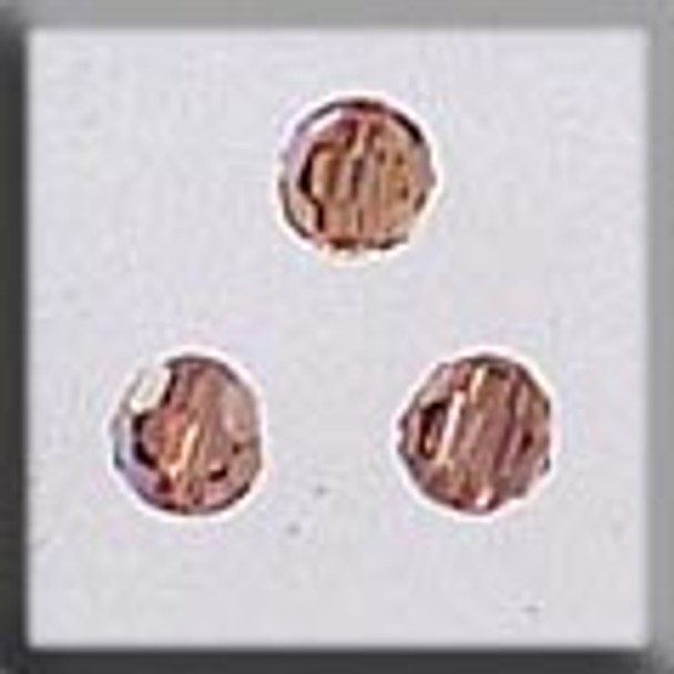 13018 Mill Hill Glass Treasure Round Bead Light Colorado Topaz AB 4mm