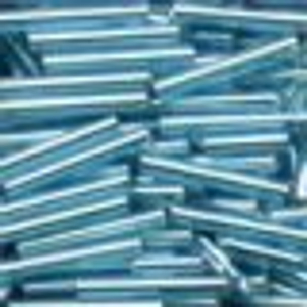 92054 Bugle Aqua Ice Mill Hill Beads