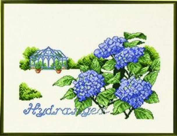 7792300 Eva Rosenstand Kit Greenhouse with Flowers 13" x 10"; Aida; 14ct