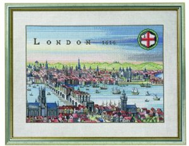 7712353 Eva Rosenstand Kit London 16" x 20"; Linen; 26ct