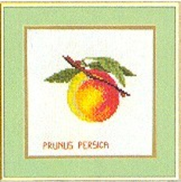 7712959 Eva Rosenstand Kit Fruit-Peaches 8" x 8"; Linen; 25ct