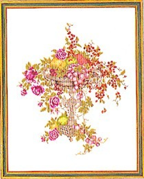 7712597 Eva Rosenstand Kit Flowers & Fruit 16" x 20" ; Linen; 25ct