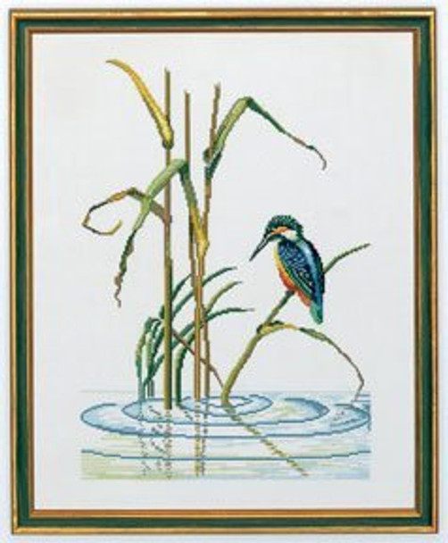 7712552 Eva Rosenstand Kit Kingfisher 16" x 20"; Linen; 25ct