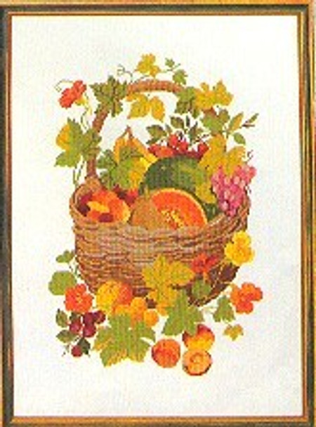 77084177 Eva Rosenstand Kit Fruit Basket 18" x 24"; Linen; 25ct