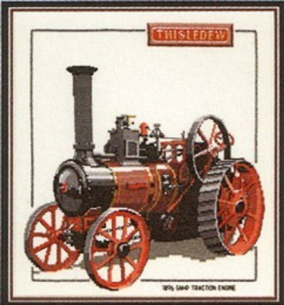 HCK227 Heritage Crafts Kit Thistledew - Traction Engines by Dave Shaw 8.5" x 7.75"; Evenweave; 28ct