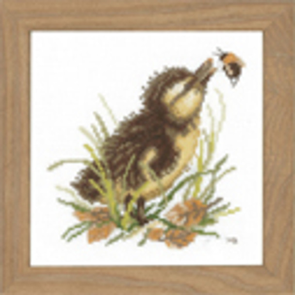 PN146977 Lanarte Kit Duckling and Bumblebee 5" x 5"; Aida; 18ct