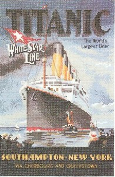 HCK368 Heritage Crafts Kit Titanic by John Clayton 8" x 11-1/2"; Evenweave; 28ct