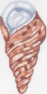 Ornament Shell 4 x 6 18 Count 24 Silver Needle Designs