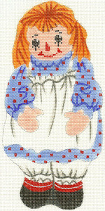 Ornament Raggedy Ann 3.75 x 7.75 18 Count 184 Silver Needle Designs