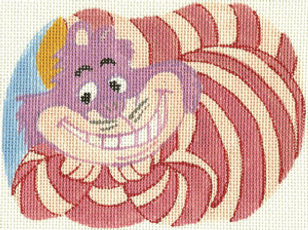 SN253 Cheshire Cat Ornament 5.25 x 3.75 18 Count Silver Needle Designs