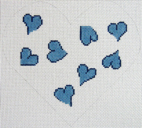 Variety 159B Blue Heart  8.5 x 8 13 Count Silver Needle Designs
