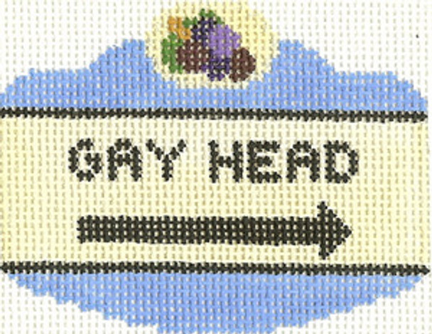 Sign Gay Head 652  2.5 x 3.5 18 Count Silver Needle Designs