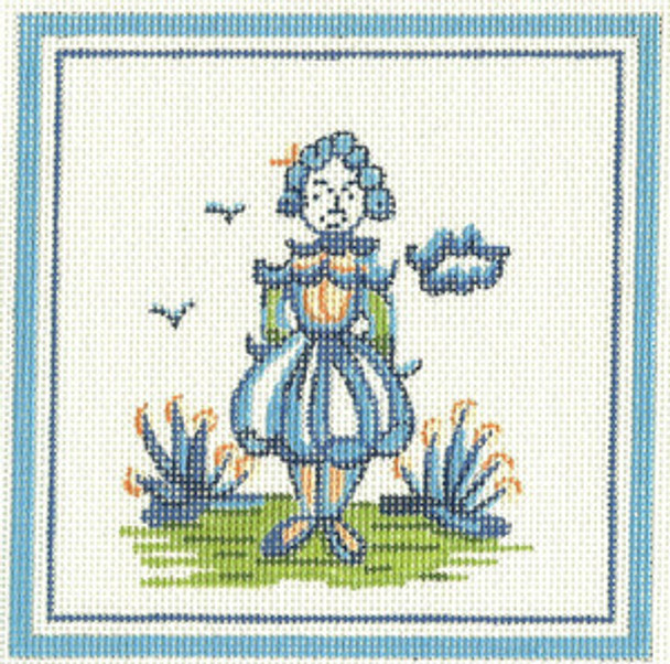 Hadley Pottery Wife 11 x 11 13 Count H08 Silver Needle Designs