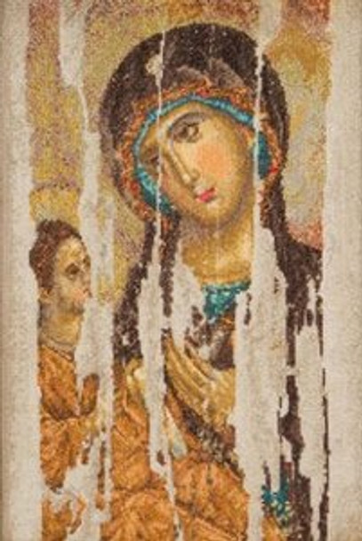 GOK475 Thea Gouverneur Kit Mother of God 8.7" x 13.2"; Aida; 18ct