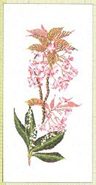 GOK827 Thea Gouverneur Kit Floral 13" x 26"; Linen; 30ct