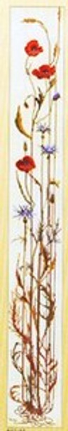 GOK842 Thea Gouverneur Kit Countryside Flowers 6-1/2" x 54"; Linen; 30ct