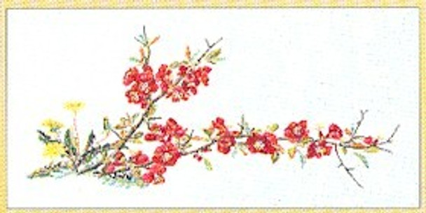 GOK823 Thea Gouverneur Kit Floral Bloom 26" x 13"; Linen; 30ct
