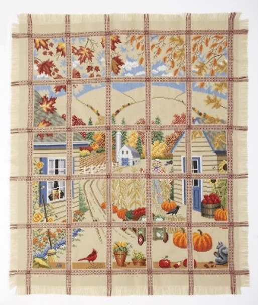 Harvest View Afghan Pattern Wichelt Imports  W1110