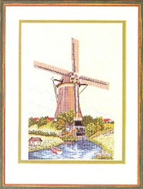 7712623 Eva Rosenstand Kit Windmill 16" x 20"; Linen; 25ct 623