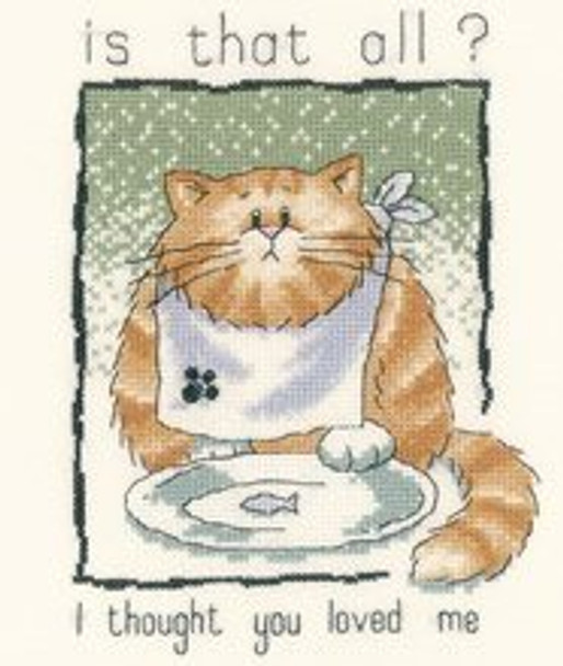 HCK895 Heritage Crafts Kit Is That All? by Peter Underhill - Cats-Rule! 5" x 6.5"  Evenweave 28ct
