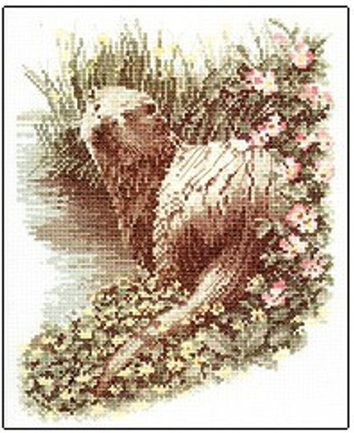 HCK437 Heritage Crafts Kit Otter by John Stubbs 8.25" x 5.25"; Evenweave; 28ct