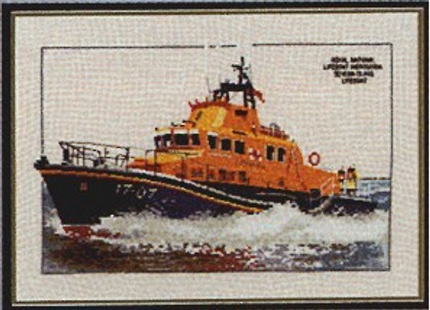 HCK509 Heritage Crafts Kit Severn Class Lifeboat by Dave Shaw 7.5" x 10.75"; Evenweave; 28ct