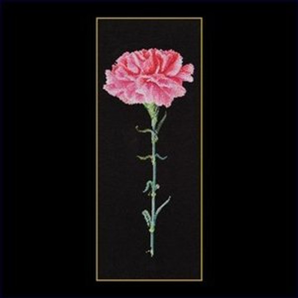 GOK467B Thea Gouverneur Kit Carnation Pink 7" x 17" Aida Black 18ct