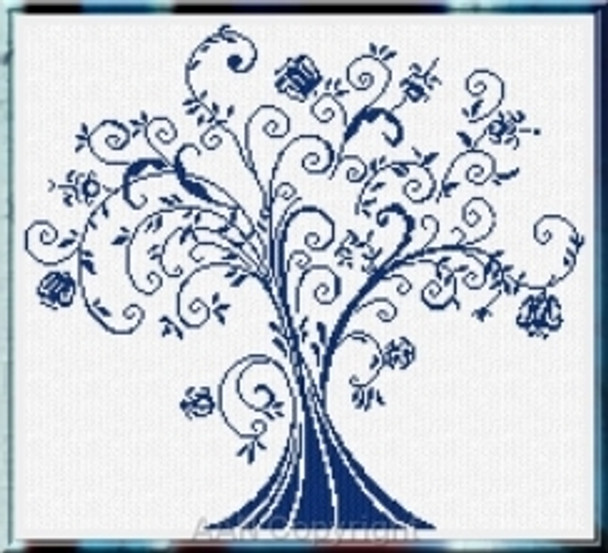 AAN226 Albero Dei Capricci Alessandra Adelaide Needleworks Counted Cross Stitch Pattern