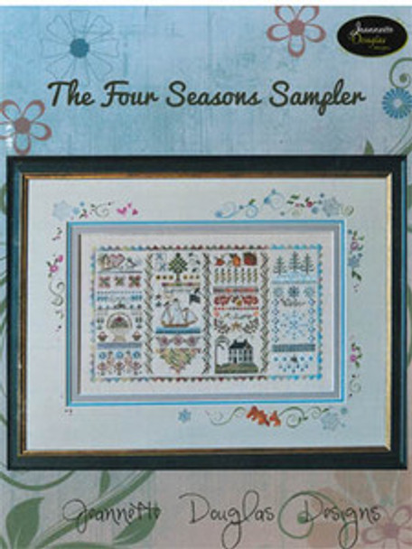 Four Seasons Sampler Size: 105 x 185 Jeannette Douglas Designs 13-1366 