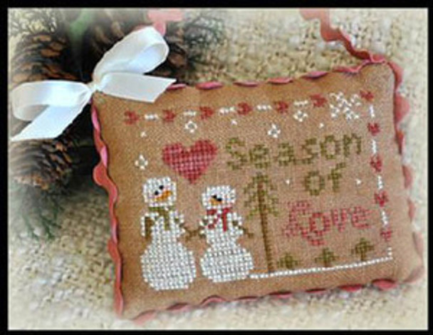 2012 Ornament 11-Season Of Love 54 x 39 Little House Needleworks 12-2964