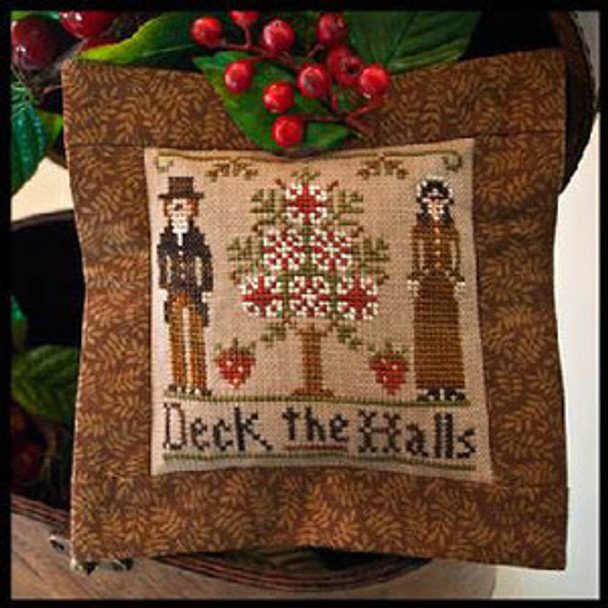 2011 Ornament-Deck The Halls 55 x 55 by Little House Needleworks  11-1470