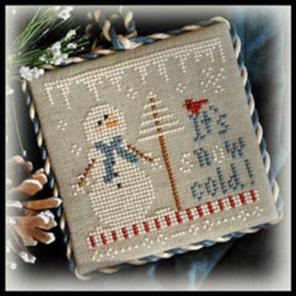 2012 Ornament 8-It's Snow Cold Size: 48w x 48h Little House Needleworks  12-2267