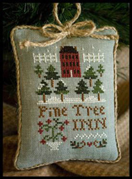 2011 Ornament 6-Pine Tree Inn 41w x 57h Little House Needleworks 11-1868