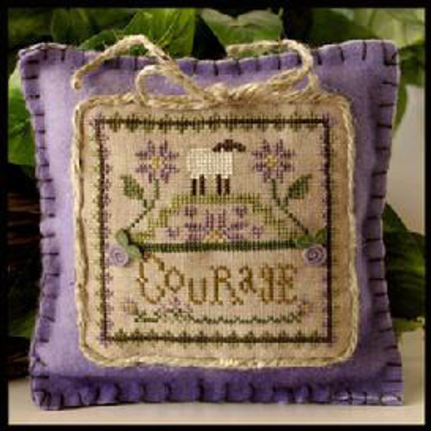 Little Sheep Virtues 4-Courage  61 x 61 Little House Needleworks  13-1660