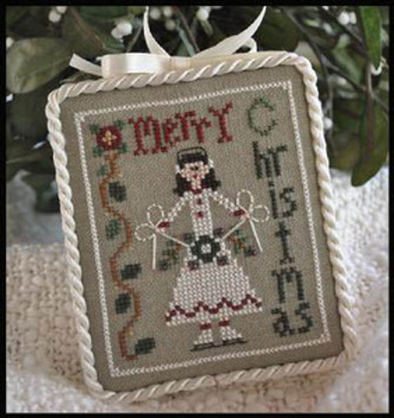 Ornament 7-Merry Skater 40 x 51 Little House Needleworks  10-1676