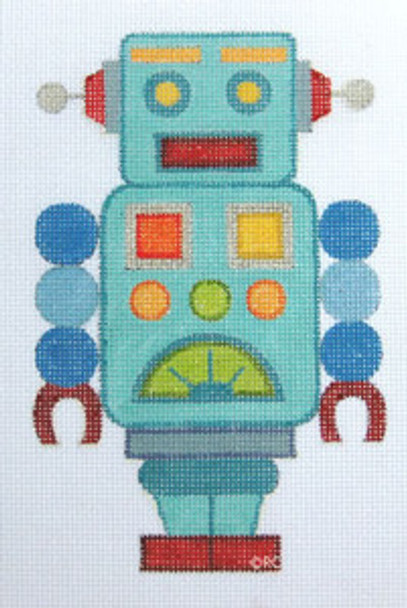 HO451 Raymond Crawford Designs BLUE ROBOT 4 x 6, 18 Mesh 