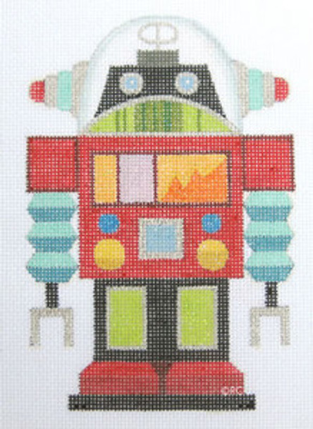 HO452 Raymond Crawford Designs RED ROBOT 4 x 6, 18 Mesh 