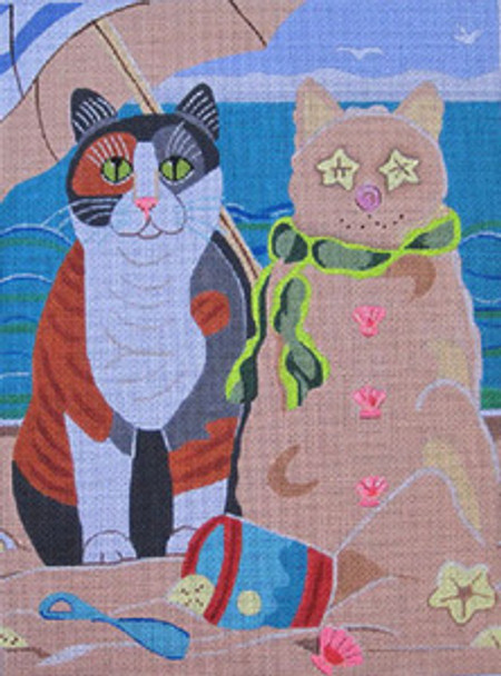 Maggie & Co. M-67 Sand Cat Ó Elizabeth Brownd	10-1/2 x 14-1/2”	13 Mesh
