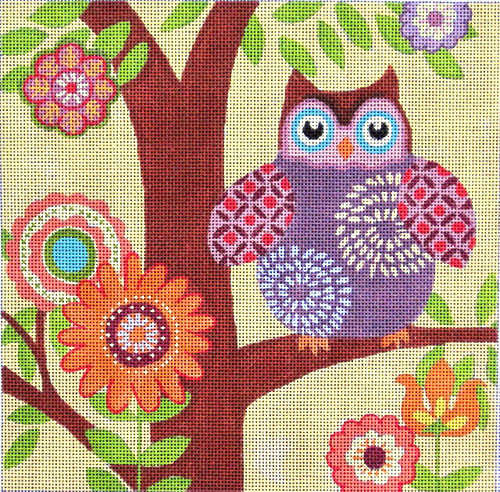 Maggie & Co. M-1491 Little Hootie © Jennifer Brinley/Ruth Levison Designs 8-1/4 x 8-1/4 18M